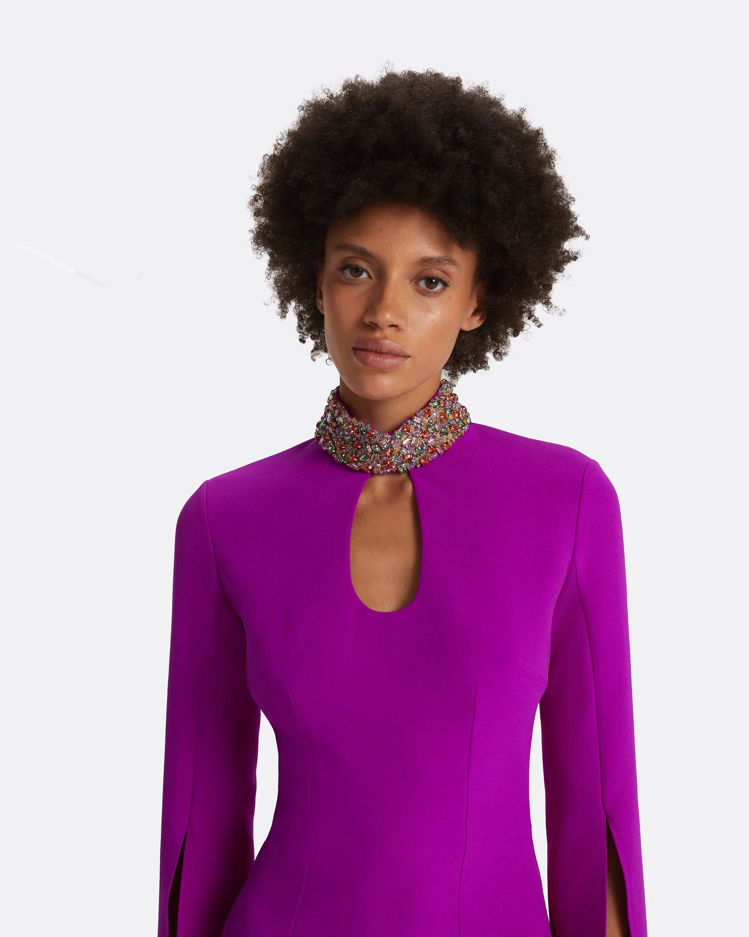 Anouk Magenta Long Dress - Image 3