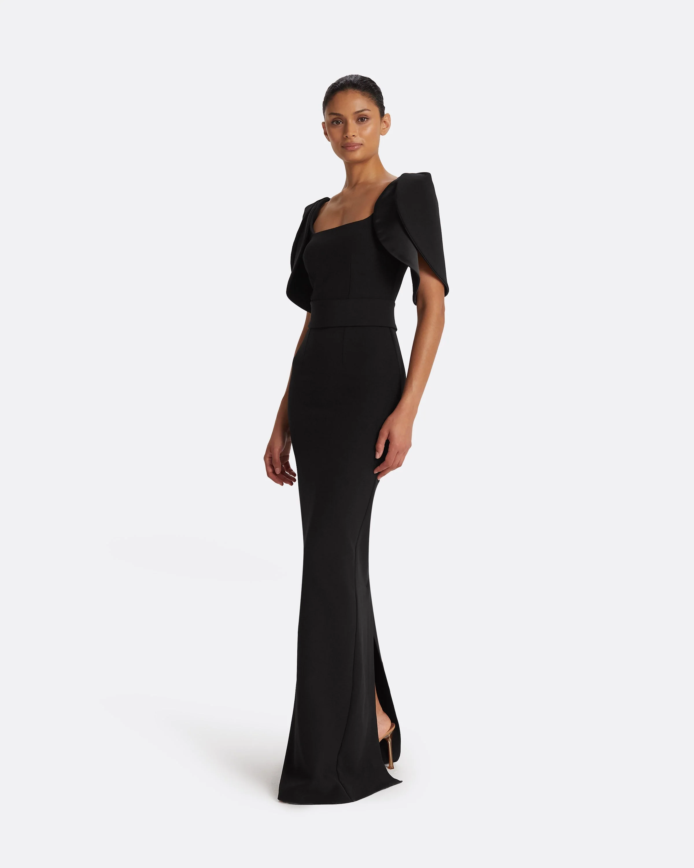 Dara Black Long Dress - Image 4