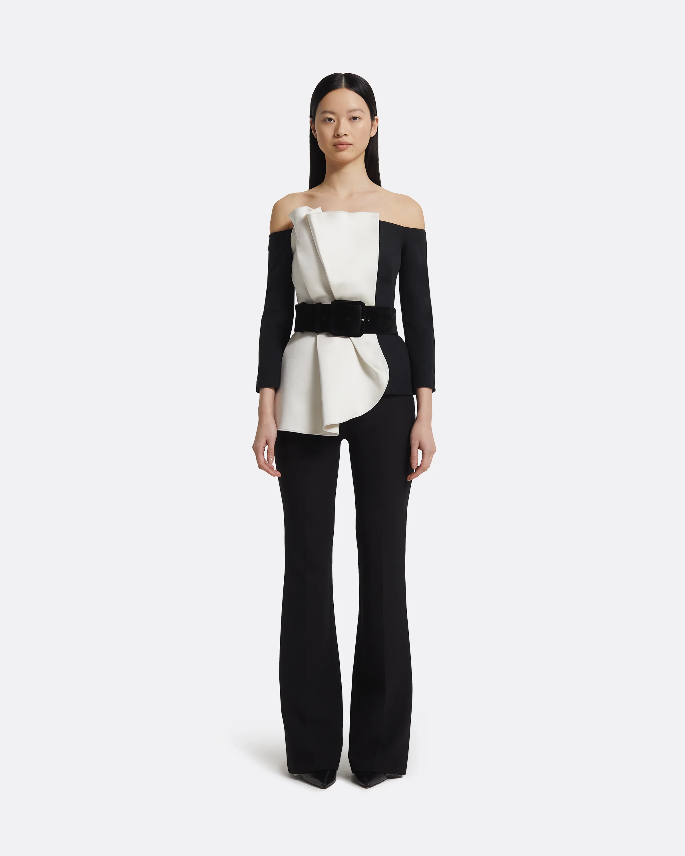 Waltonz Belt In Black Velvet - Image 3